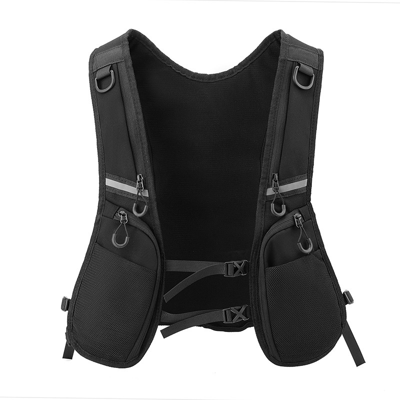 Reflective Vest Cycling - Hip-Hop-Streetwear-Brusttasche für Männer, Nylon-Taktikweste mit mehreren