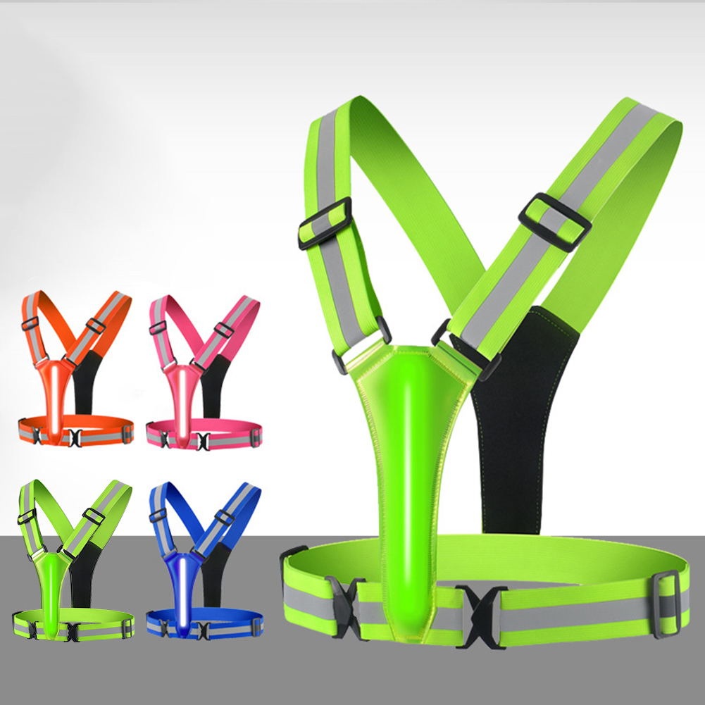 Reflective Vest Cycling - LED-Lauf weste USB wiederauf ladbare reflektierende