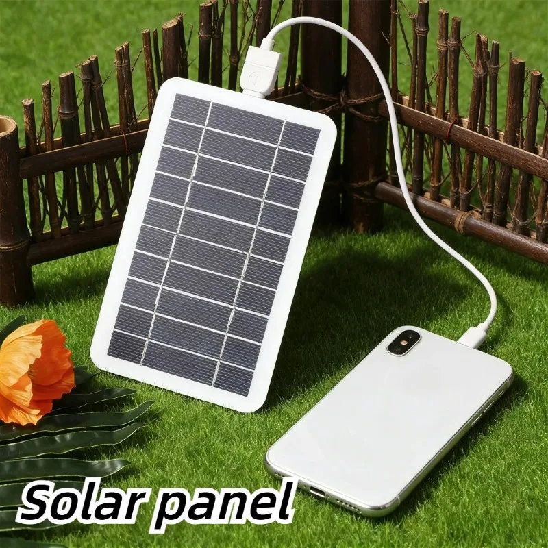 Usb Charger Dynamo - 5V 5W Solarpanel-Ladegerät mit USB-Schnittstelle, wasserdicht,