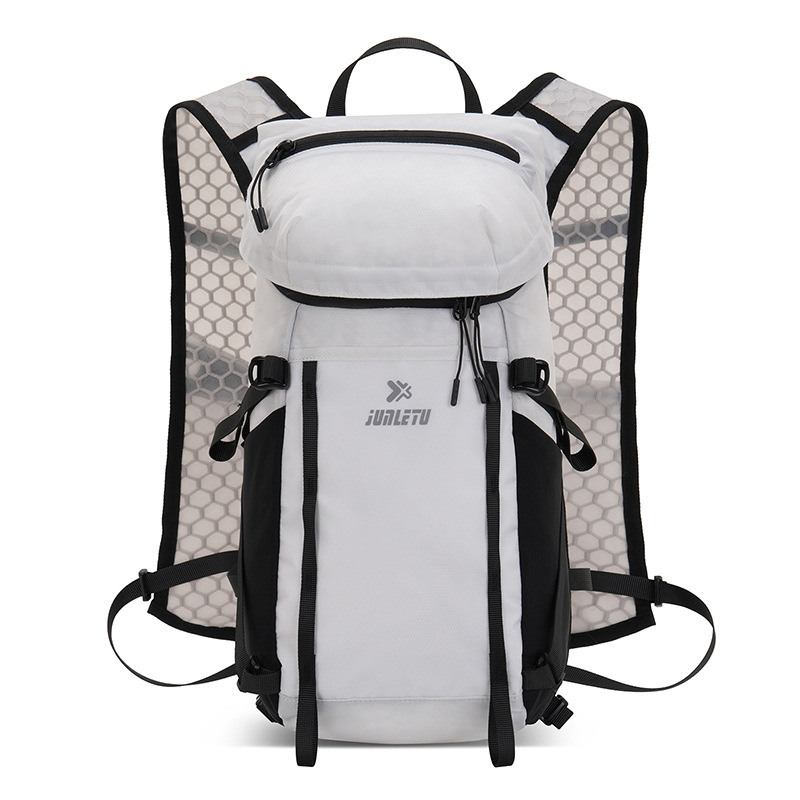 Reflective Vest Cycling - Reflektierender Fahrradrucksack Trail-Running-Hydrationsweste Wanderrucksack mit Trekkingstöcken