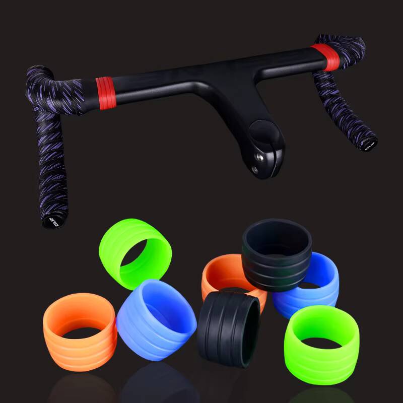 Bell Handlebar Ring - ESLNF Rennrad-Lenkerband: Silikon-Antirutsch-Gummihülsen, hochelastische Lenkerband-Fixierringe