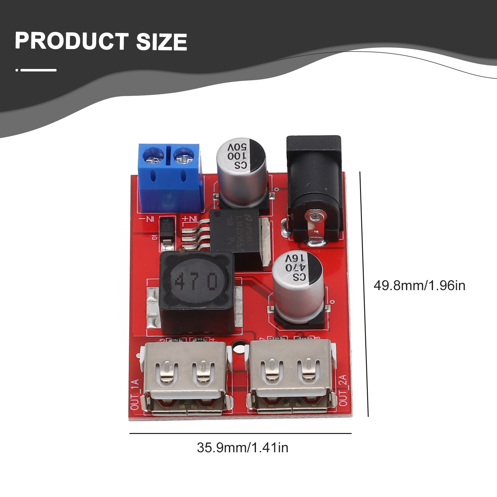 Usb Charger Dynamo - Dual-USB-Solar-Controller-Ladegerät, 5 V, 3 A, Step-Down-Modul