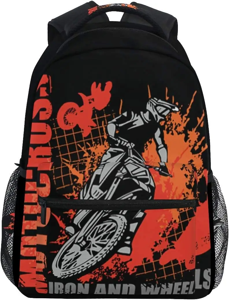 Cycling Journey - Motorrad-Rucksack, Dirt Bike, Schule, Büchertasche für