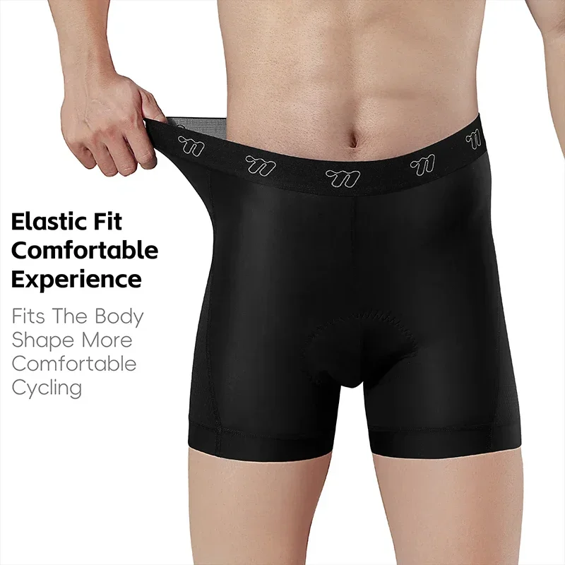 Cycling Shorts For Commute - WEST BIKING Herren-Fahrradunterwäsche, gepolstert, stoßdämpfend, atmungsaktiv,