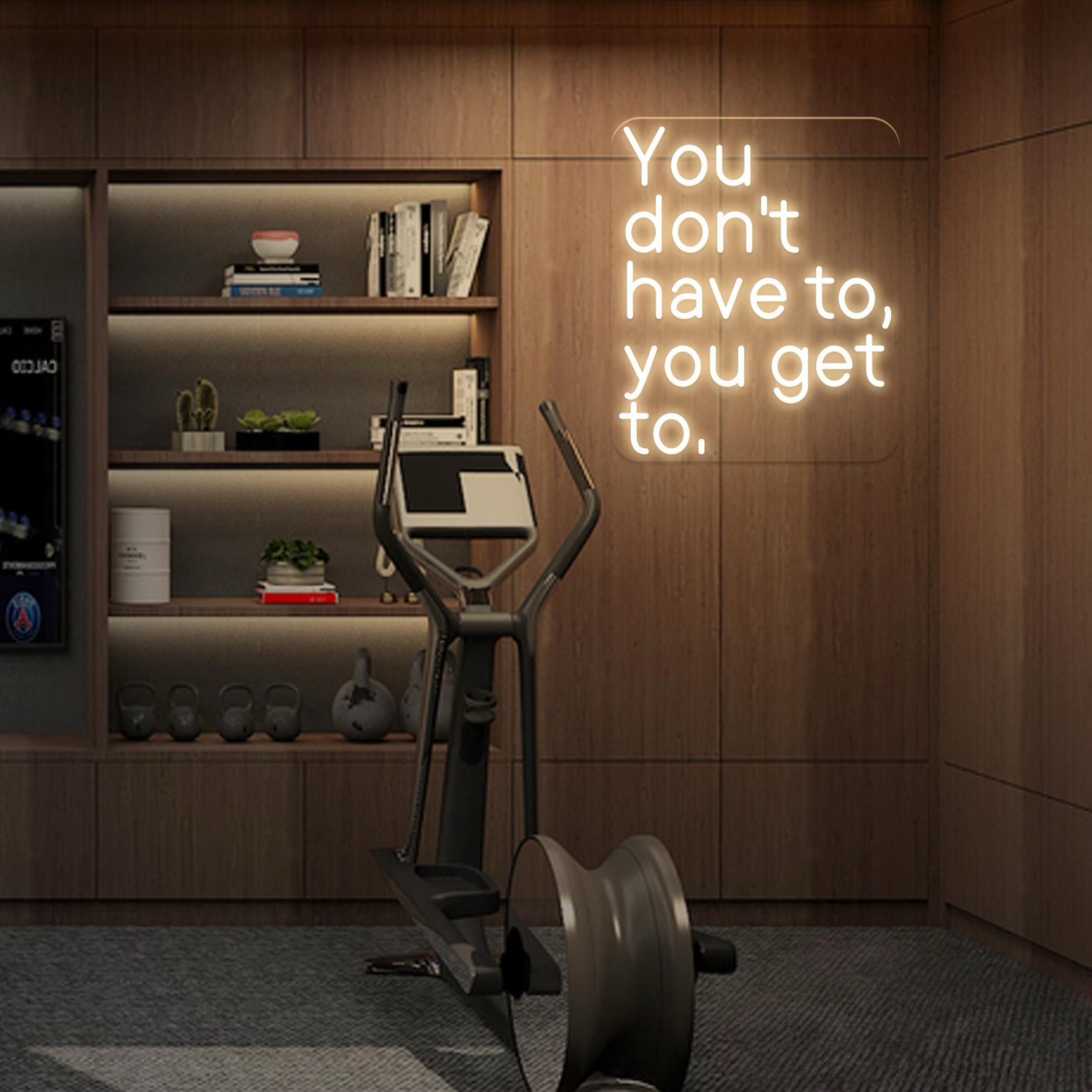 Cycling Quote - Neonschild „You Don't Have To You