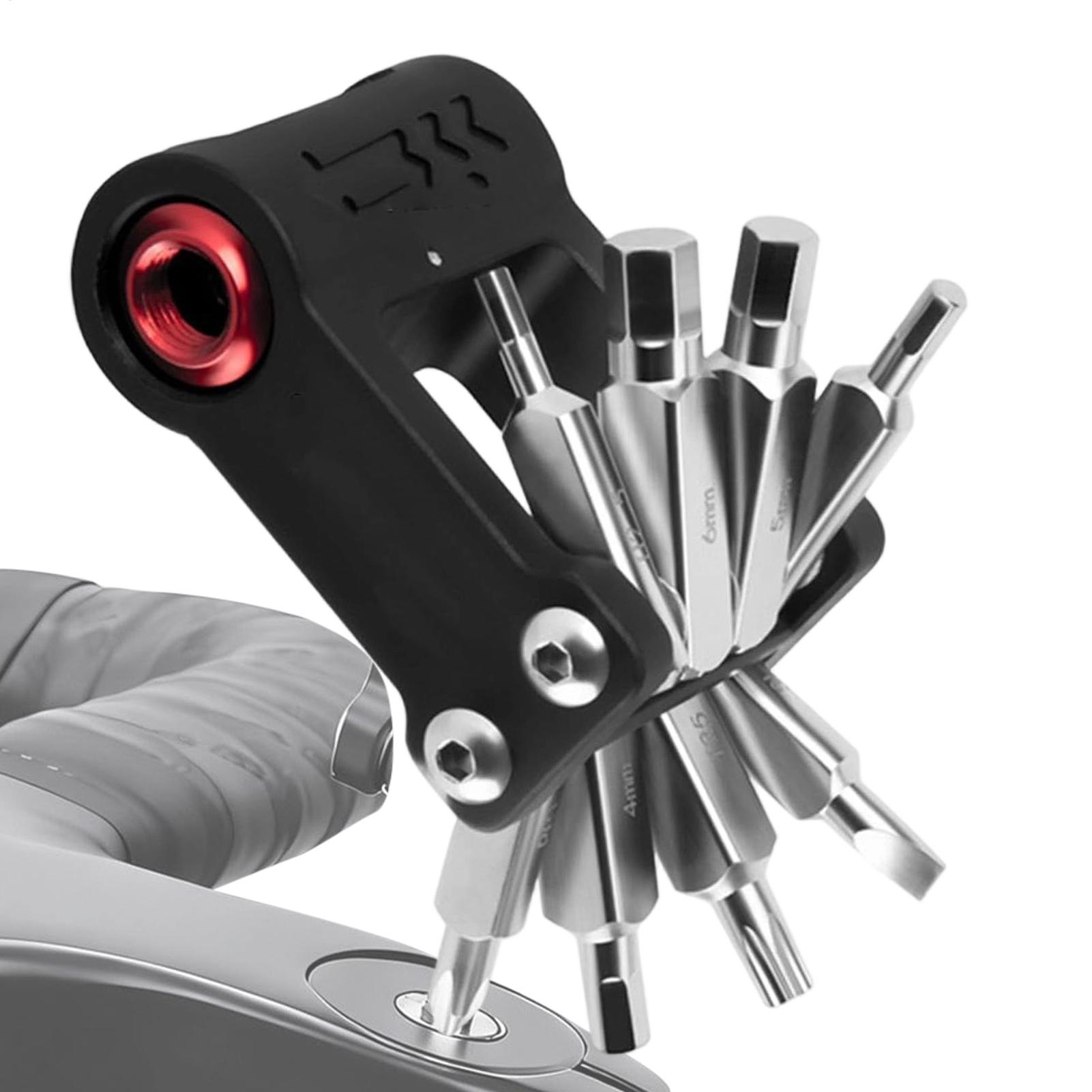 Commuting On Road Bike - Essentielles All-in-One Fahrrad-Multitool Kompaktes Reparaturset für