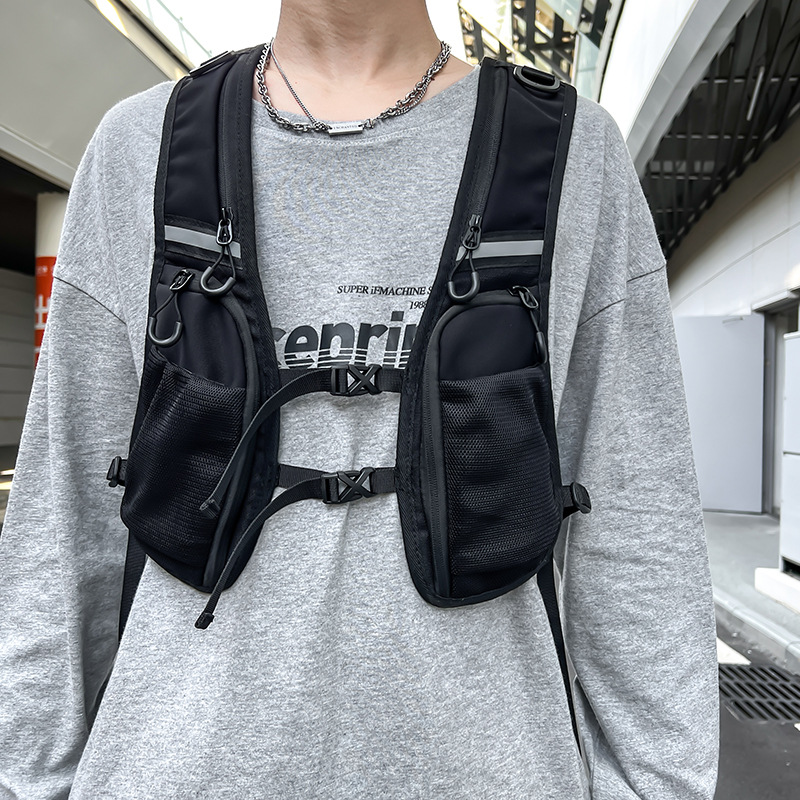 Hip-Hop-Streetwear-Brusttasche – Reflective Vest Cycling Bewertung und Preis