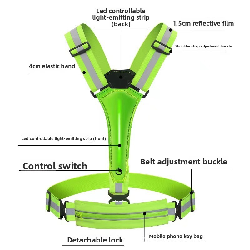 LED-Leuchtweste, reflektierend – Reflective Vest Cycling Bewertung und Preis