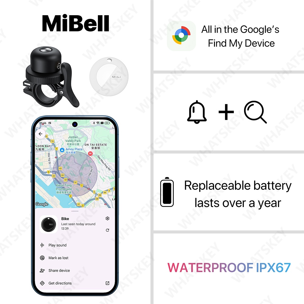 Google Find My Kleine Fahrradk – Bell Handlebar Ring Bewertung und Preis