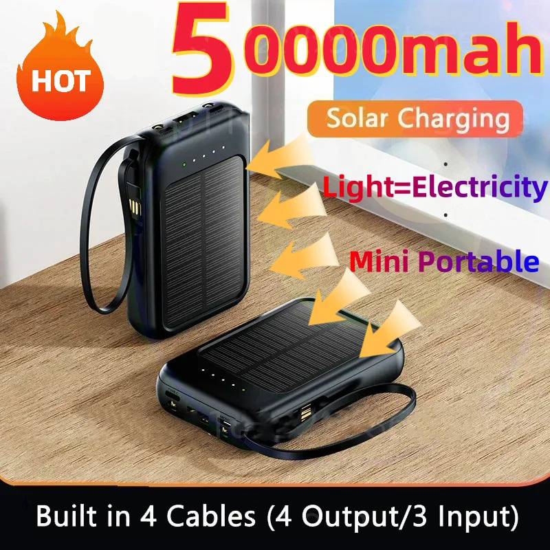 Power Bank 50000 mah Solar Pow – Usb Charger Dynamo Bewertung und Preis