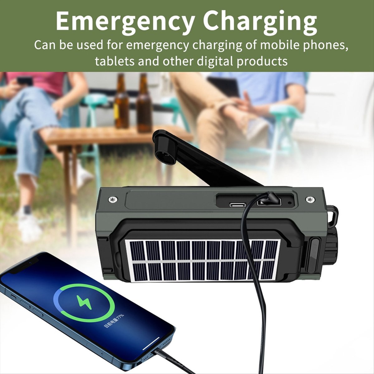 A26Z Tragbares Solarradio, Not – Usb Charger Dynamo Bewertung und Preis