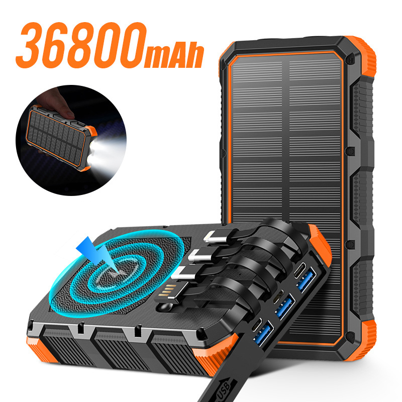 Solar Power Bank 36800mAh mit  – Usb Charger Dynamo Bewertung und Preis